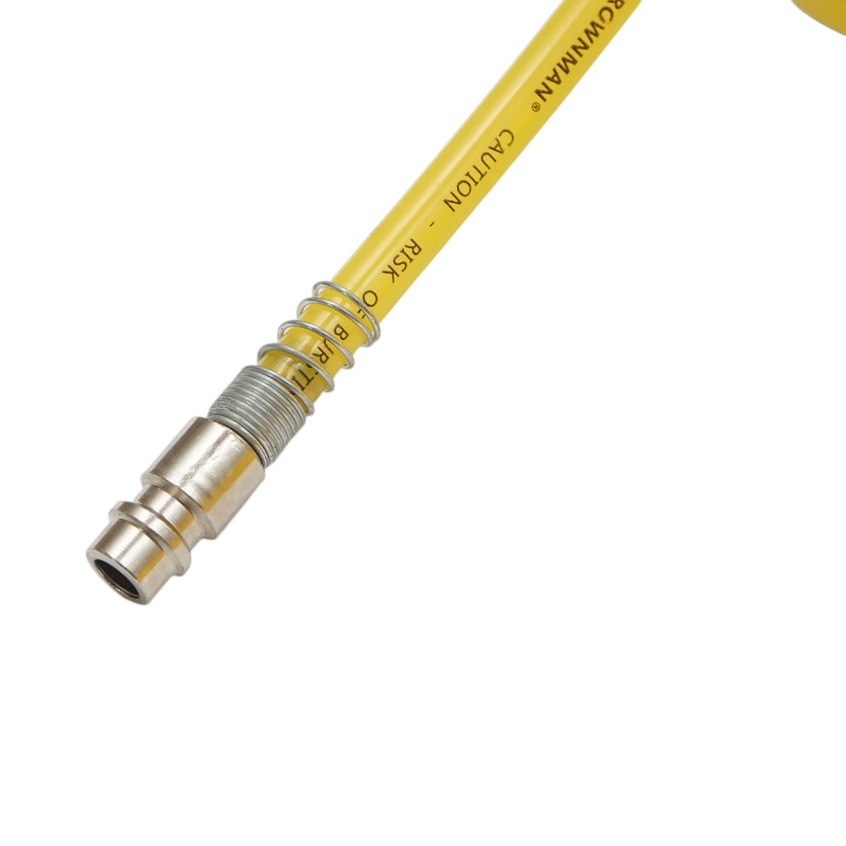 Tubo flessibile per aria compressa a spirale 15m, Ø 5mm, attacco rapido 1/4 Crownman - immagine 5