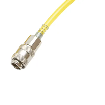 Tubo flessibile per aria compressa a spirale 15m, Ø 5mm, attacco rapido 1/4 Crownman - immagine 4