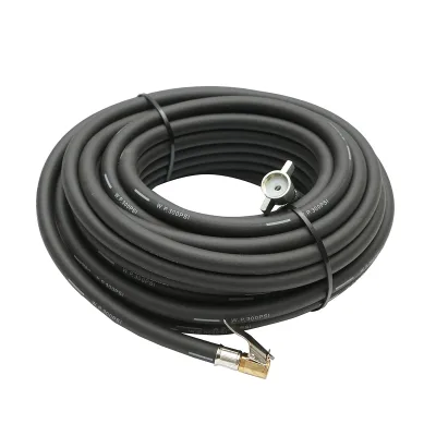 Tubo flessibile per compressore aria L=15 m con raccordi per gonfiaggio pneumatici