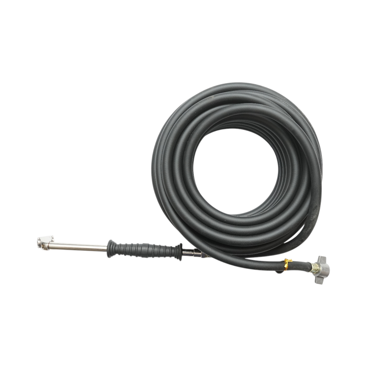Tubo flessibile per compressore d'aria 12m gommato 6x11mm con estremità di collegamento per gonfiaggio pneumatici - immagine 2