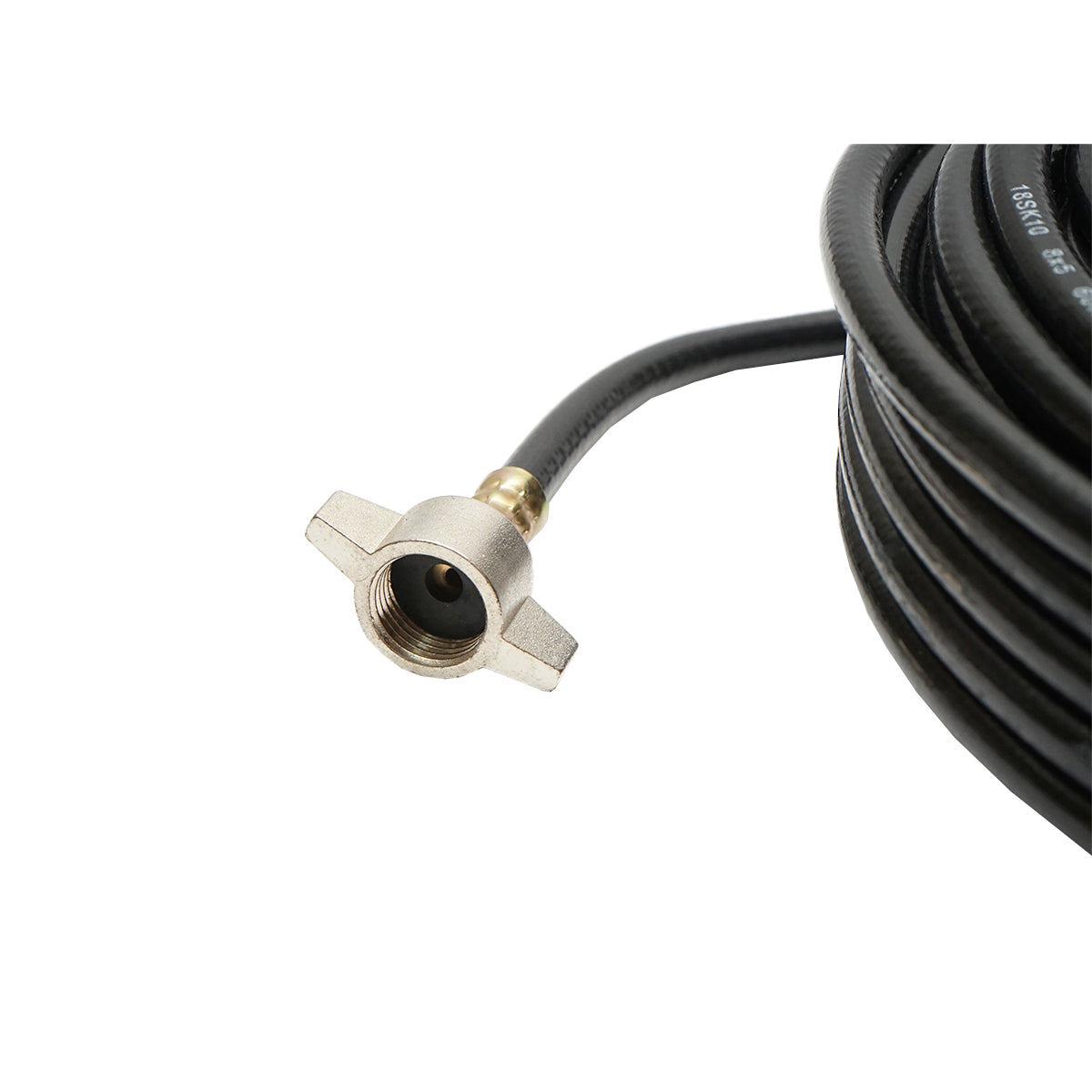 Tubo flessibile per compressore d'aria L = 20 m con raccordi per gonfiaggio pneumatici - immagine 3