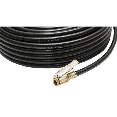 Tubo flessibile per compressore d'aria L = 20 m con raccordi per gonfiaggio pneumatici - immagine 4