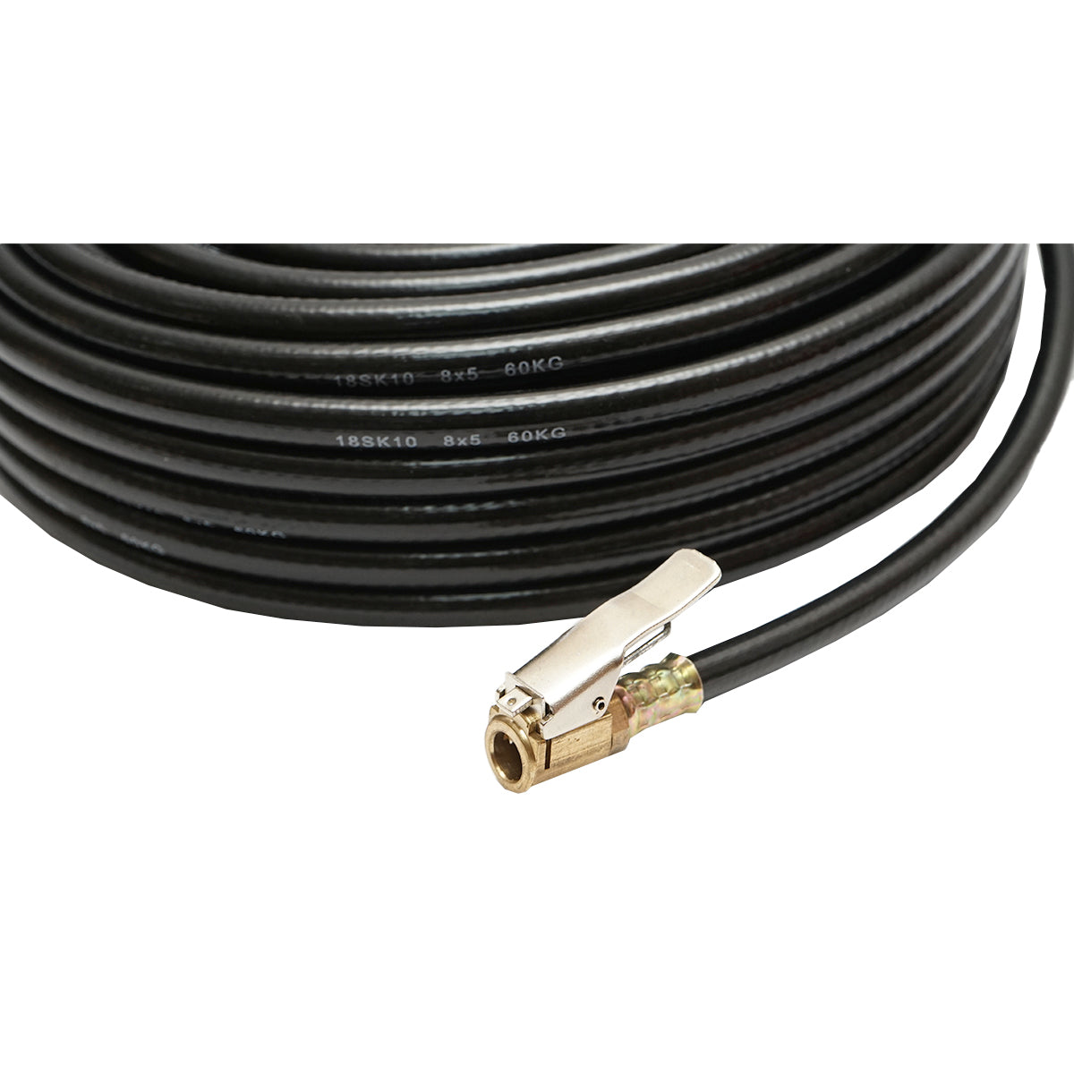 Tubo flessibile per compressore d'aria L = 20 m con raccordi per gonfiaggio pneumatici - immagine 4
