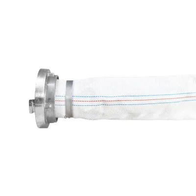Tubo flessibile per irrigazione/pompaggio in PVC da 3 pollici, lunghezza 20 m, con attacco in alluminio, max 6 bar, tela Breckner Germany - immagine 2