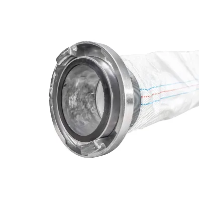 Tubo flessibile per irrigazione/pompaggio in PVC da 3 pollici, lunghezza 20 m, con attacco in alluminio, max 6 bar, tela Breckner Germany - immagine 3