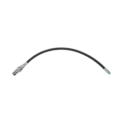 Tubo flessibile pressurizzato crimpato per tiranti/estrattori idraulici da 70 cm con raccordi 1/2 + 3/8 e valvola - immagine 2
