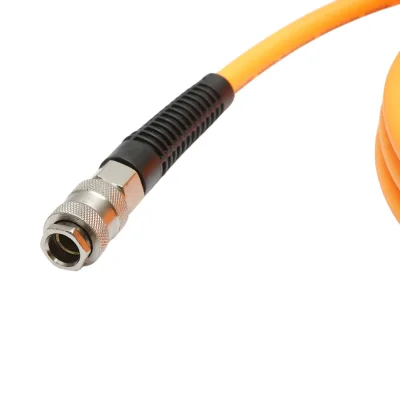 Tubo flessibile professionale per aria compressa in PVC da 10 m e attacco rapido universale Breckner Germany - immagine 5