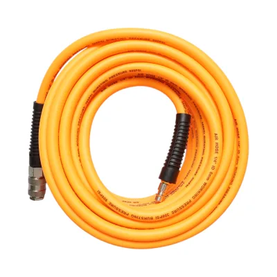 Tubo flessibile professionale per aria compressa in PVC da 15 m e attacco rapido universale Breckner Germany - immagine 2