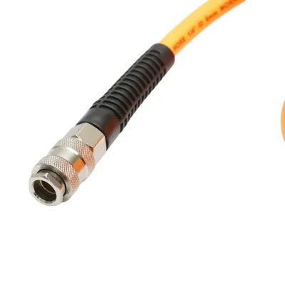 Tubo flessibile professionale per aria compressa in PVC da 15 m e attacco rapido universale Breckner Germany - immagine 5
