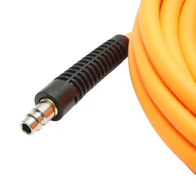 Tubo flessibile professionale per aria compressa in PVC da 7,5 m e attacco rapido universale Breckner Germany - immagine 5