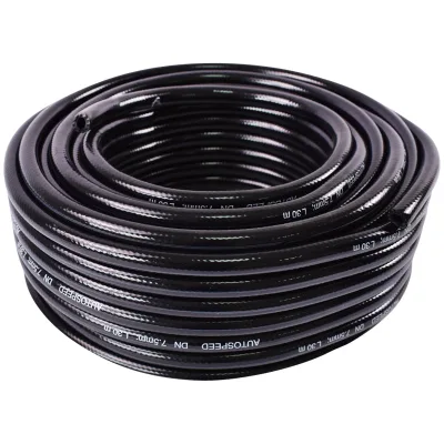 TUBO flessibile rinforzato Carburanti Benzina Diesel Olio Gasolio Tubo carburante con inserto tessile fi8 d=7,5mm e D=14,5mm rotolo da 30 metri