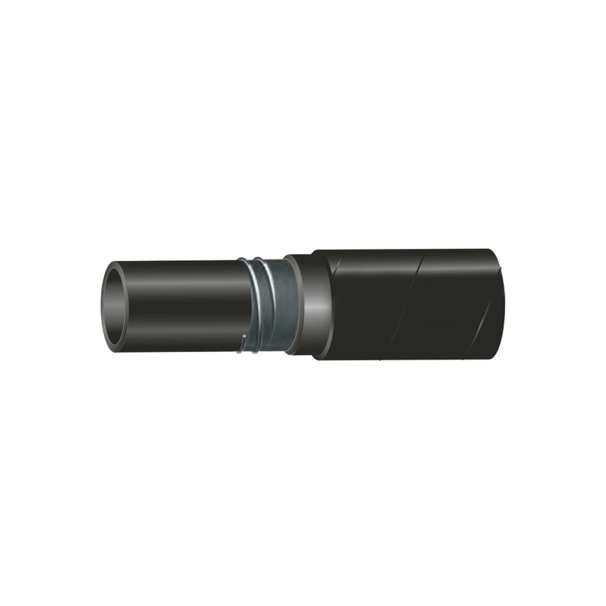 Tubo idraulico 25m con doppio inserto in tessuto DN25 (interno Ø 25 mm / esterno Ø 41 mm) SAE 100 R4 1