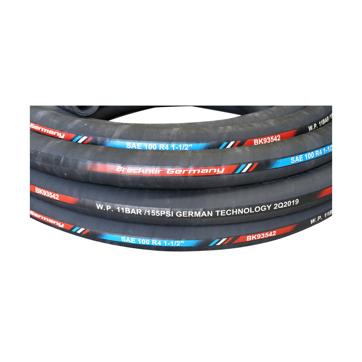 Tubo idraulico 25m con doppio inserto tessile DN38 (int. FI38/est. FI55) SAE 100 R4 1-1/2 - immagine 4