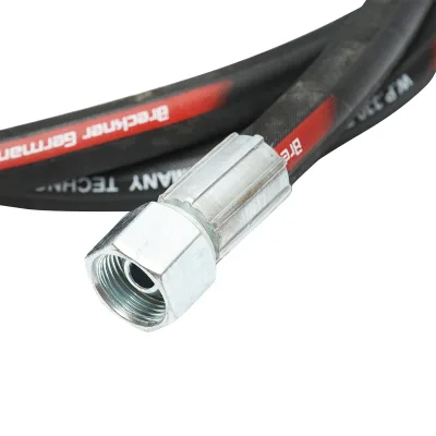 TUBO OLEODINAMICO ALTA PRESSIONE 2SN DN10 crimpato con raccordo M20x1,5 90 gradi, M20x1,5 dritto L=2700mm - immagine 3