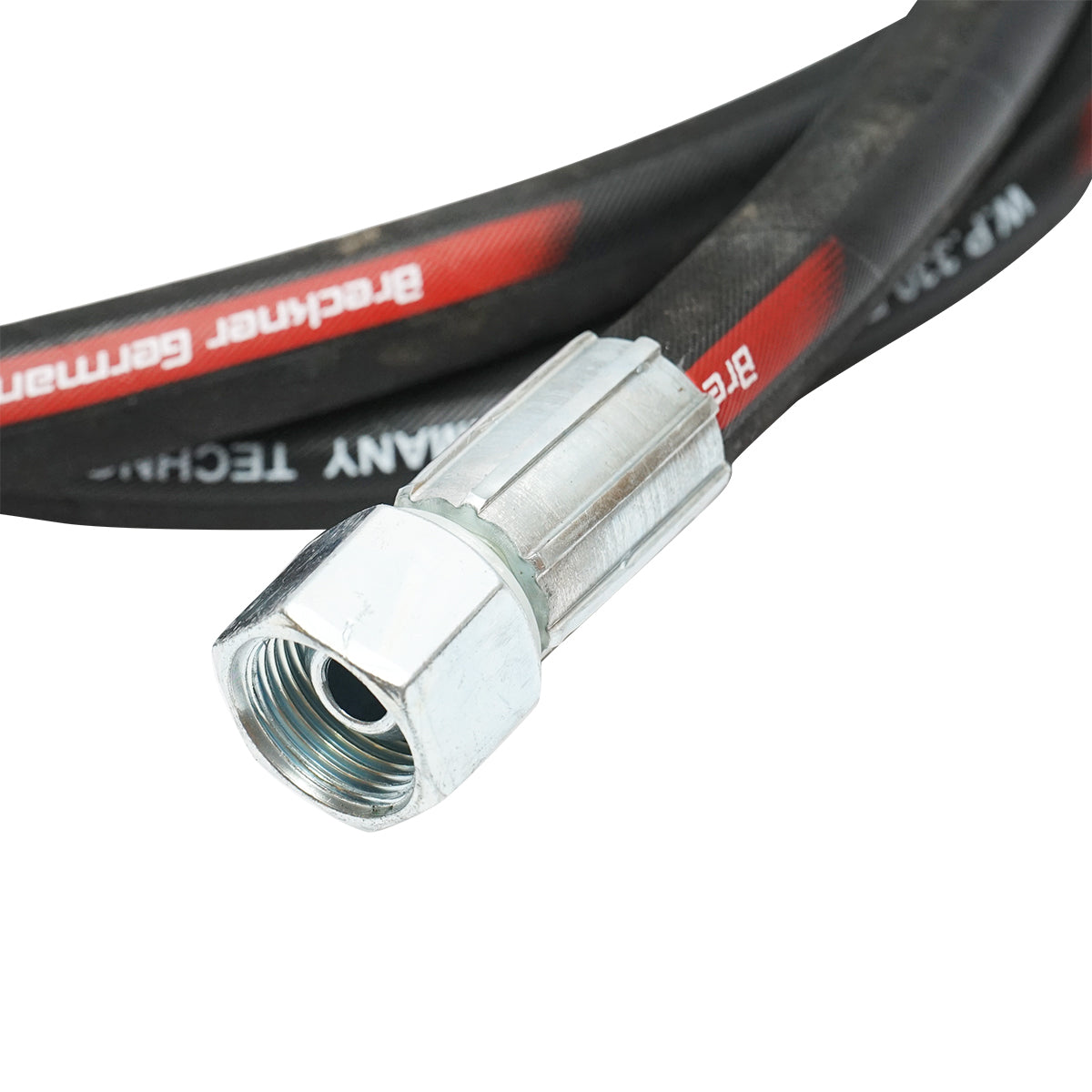 TUBO OLEODINAMICO ALTA PRESSIONE 2SN DN10 crimpato con raccordo M20x1,5 90 gradi, M20x1,5 dritto L=2700mm - immagine 3