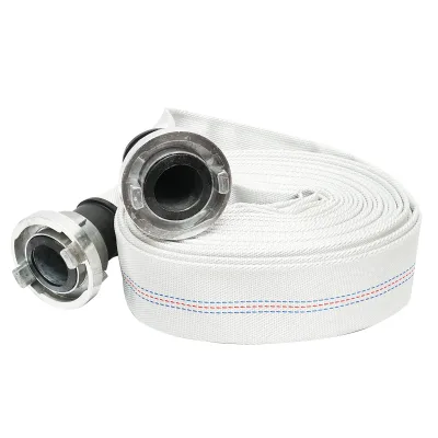 Tubo per irrigazione/pompaggio in PVC 2 toll, lunghezza 20 m con raccordi in alluminio, max 10 bar, tela Breckner Germany