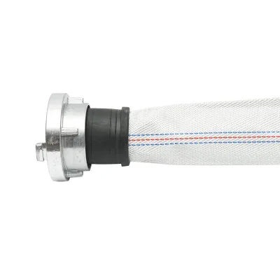 Tubo per irrigazione/pompaggio in PVC 2 toll, lunghezza 20 m con raccordi in alluminio, max 10 bar, tela Breckner Germany - immagine 2