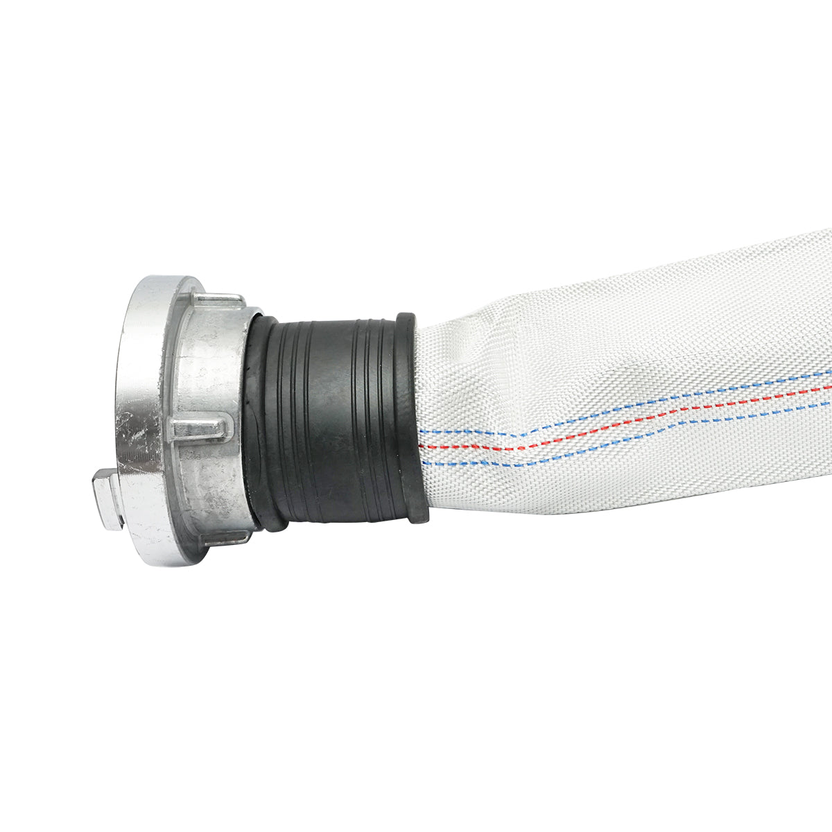 Tubo per irrigazione/pompaggio in PVC 3 toll, lunghezza 20m con raccordi in alluminio, max 10bar, tela Breckner Germany - immagine 2