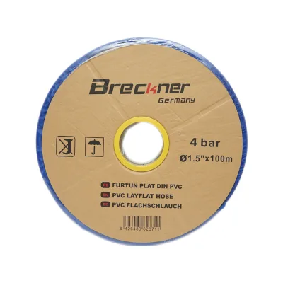 Tubo piatto per acqua per irrigazione in PVC 1,5 pollici, lunghezza 100 m, PN4. Breckner Germany - immagine 2
