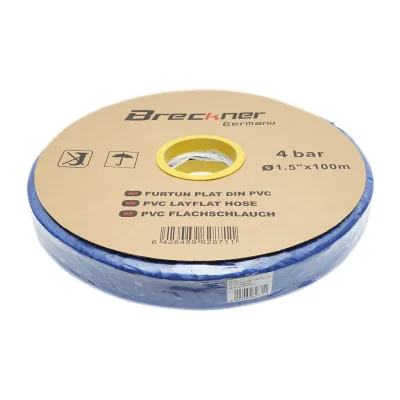Tubo piatto per acqua per irrigazione in PVC 1,5 pollici, lunghezza 100 m, PN4. Breckner Germany - immagine 3