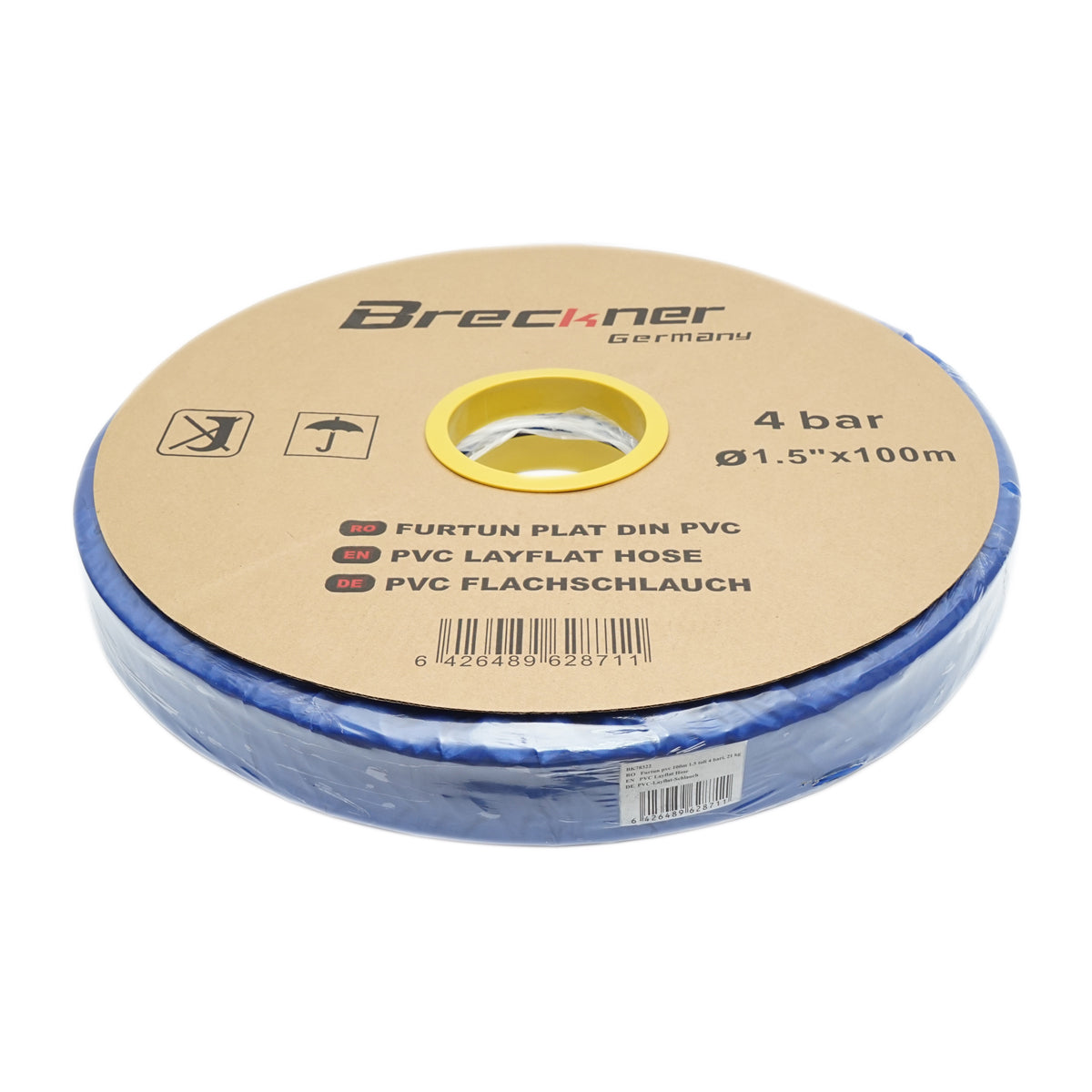 Tubo piatto per acqua per irrigazione in PVC 1,5 pollici, lunghezza 100 m, PN4. Breckner Germany - immagine 3