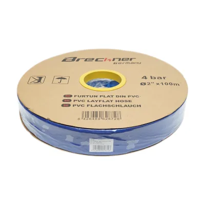 Tubo piatto per acqua per irrigazione in PVC 2 pollici, lunghezza 100 m, PN4. Breckner Germany - immagine 3
