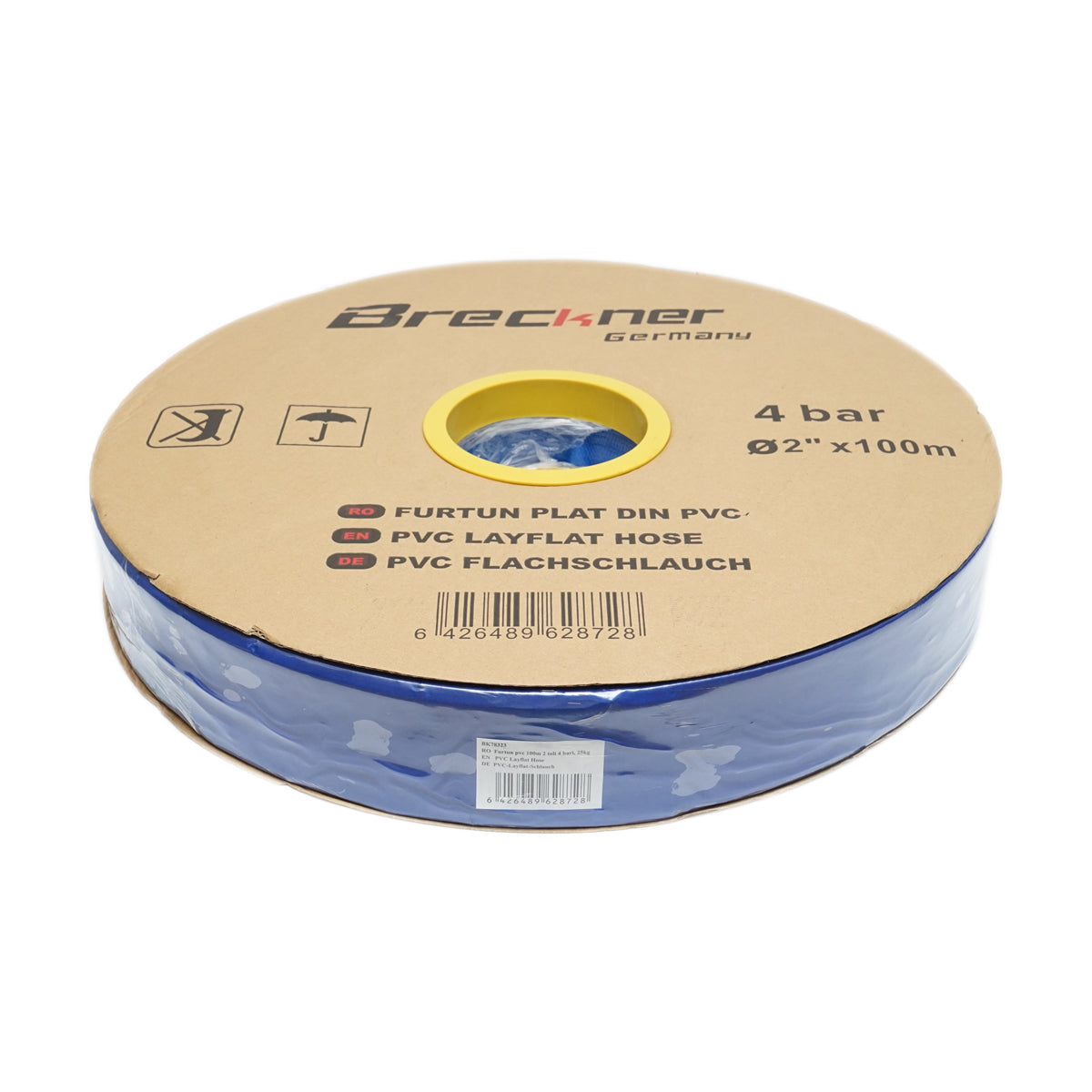 Tubo piatto per acqua per irrigazione in PVC 2 pollici, lunghezza 100 m, PN4. Breckner Germany - immagine 3