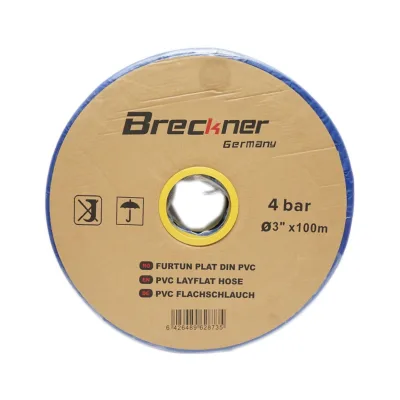 Tubo piatto per acqua per irrigazione in PVC 3 pollici, lunghezza 100 m, PN4. Breckner Germany - immagine 2