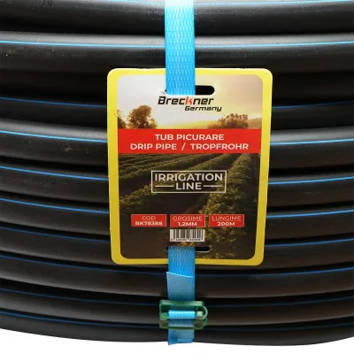 TUBO ∅20 MM. - 200 mt. PER IRRIGAZIONE, Tubo per irrigazione SENZA FORI 200 mt. ∅20 MM. BRECKNER GERMANY - immagine 2
