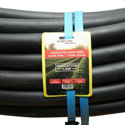 TUBO ∅32 MM. - 100 mt. PER IRRIGAZIONE, Tubo per irrigazione SENZA FORI 100 mt. ∅32 MM. BRECKNER GERMANY - immagine 2
