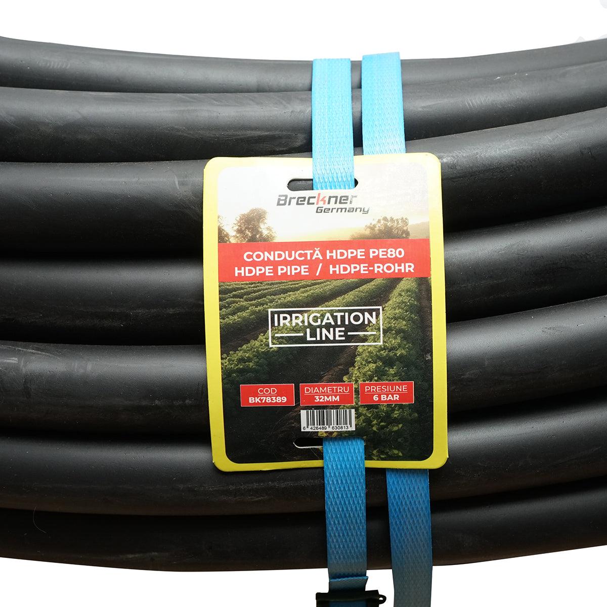 TUBO ∅32 MM. - 100 mt. PER IRRIGAZIONE, Tubo per irrigazione SENZA FORI 100 mt. ∅32 MM. BRECKNER GERMANY - immagine 2