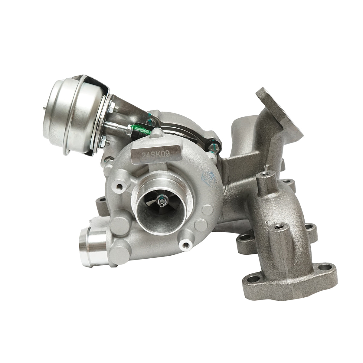 Turbo Audi A3, VW Golf IV, Sharan, Skoda Octavia PD UI Euro 4, Ford Galaxy, Seat Alhambra TDI codice motore AUY/AJM, BVK, AHF, AXR, ASV, BVK, ATD, AUY Euro III, Euro IV codice OEM 038253019D/DX/DV, 038253019N/NX/NV, 038253019E - immagine 5