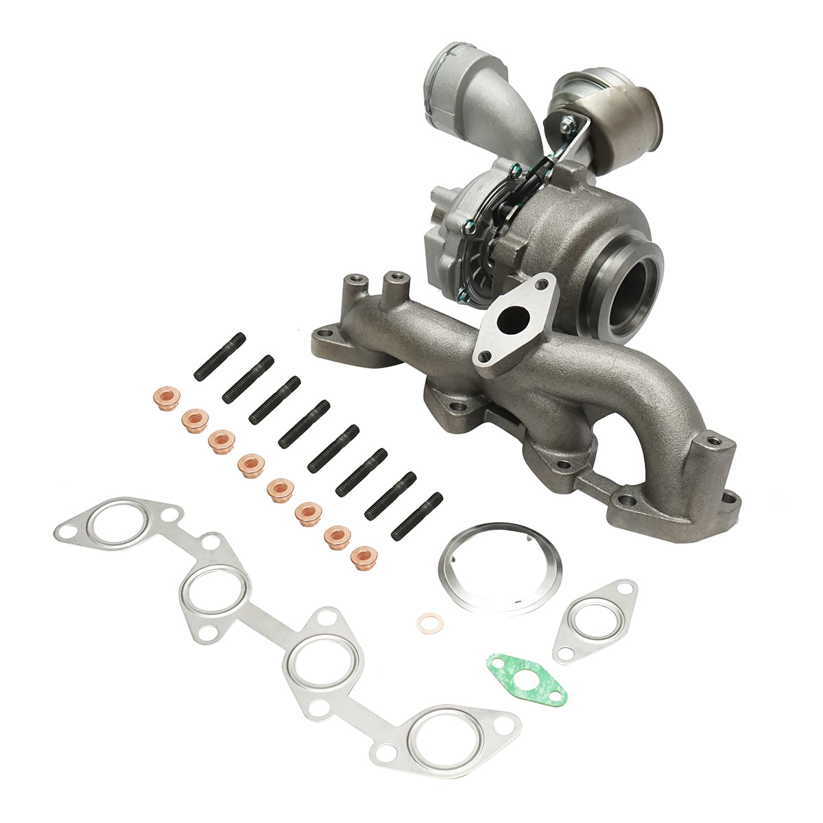 Turbo VW Golf V, Jetta, Passat, Touran 2.0 TDI codice motore BKD, AZV Euro 4 codice OEM 03G253010J/JX, 03G253014H/HV/HX, 03G253019A/AV/AX
