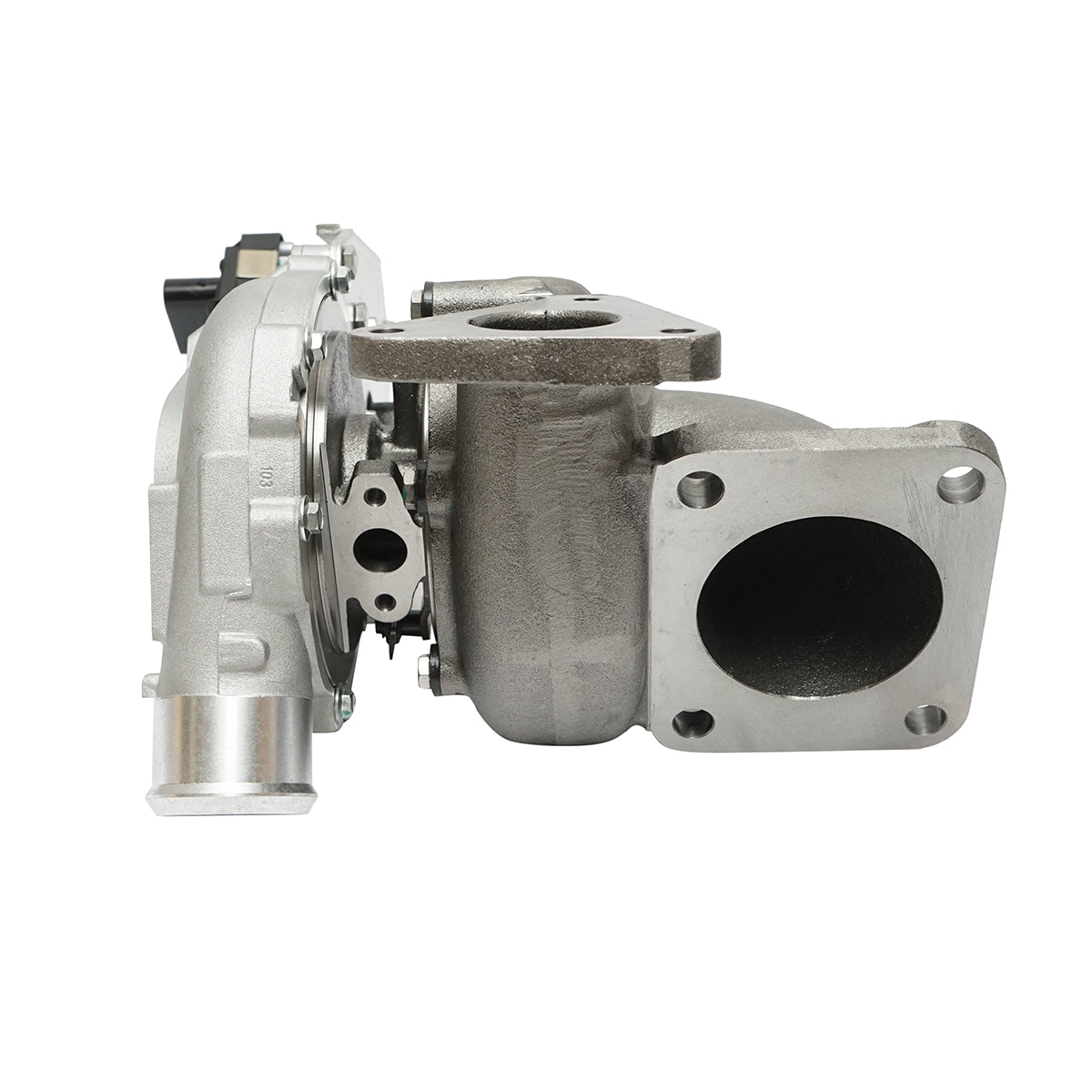Turbocompressore per Ford Transit 2.4 TDCI, con motore Duratorq e codici OEM 1020183, 1219310, 1355059, 1355066, 3C1Q6K682FA, 6C1Q6K682EM / EE / EF, 6C1Q6K682EK / EL, YC1Q6K682AE / BF / DA. - immagine 5
