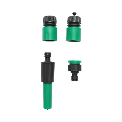 Ugello di irrigazione regolabile con connettori 1/2 e adattatore 1/2-3/4 per tubo da giardino - immagine 2