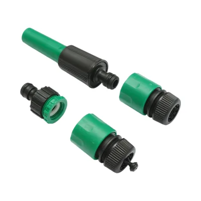 Ugello di irrigazione regolabile con connettori 1/2 e adattatore 1/2-3/4 per tubo da giardino - immagine 3