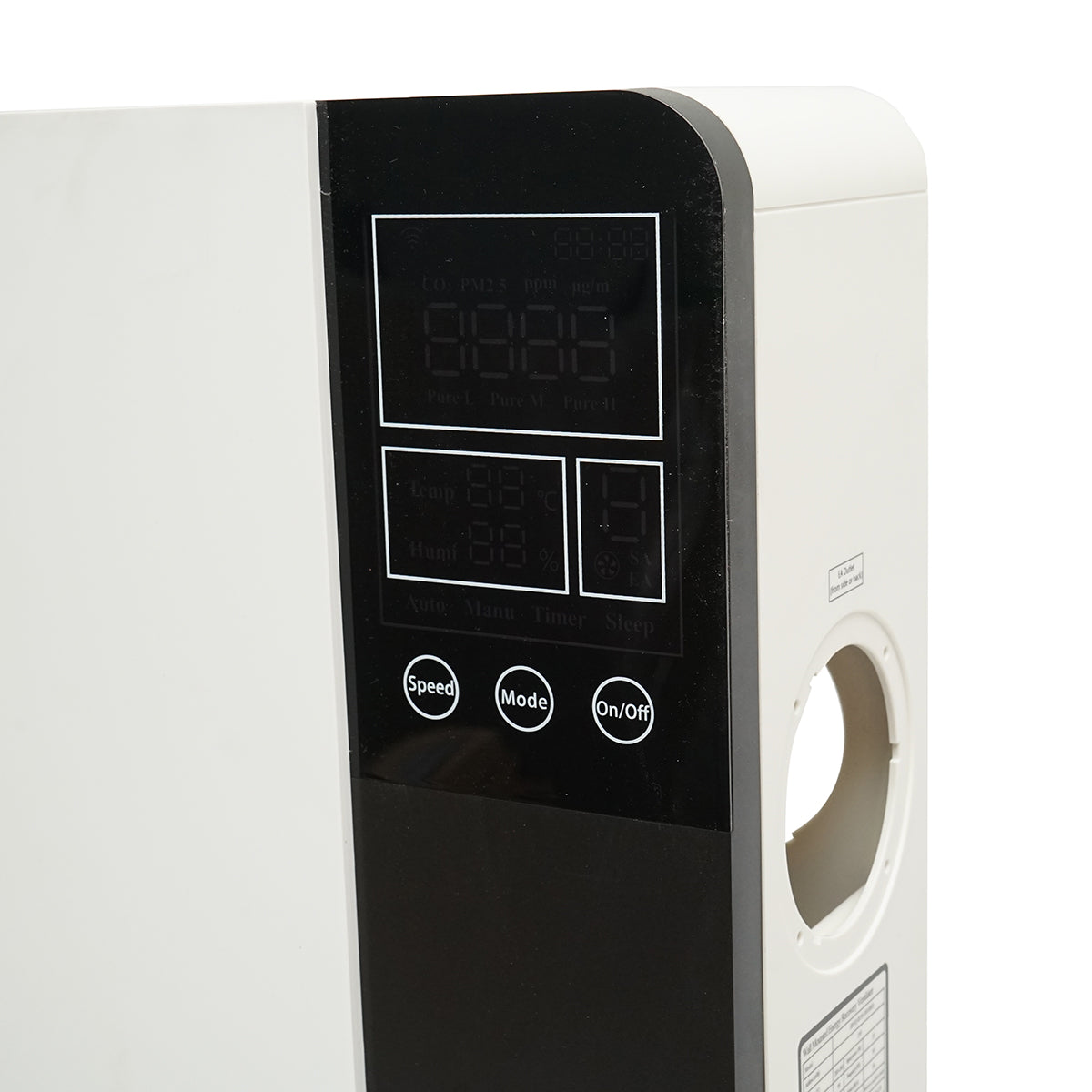 Unità di ventilazione con recupero di calore, montaggio a parete, 150 m³/h, 35W, 220V, modello ERVQ-B150-1A1F. - immagine 5