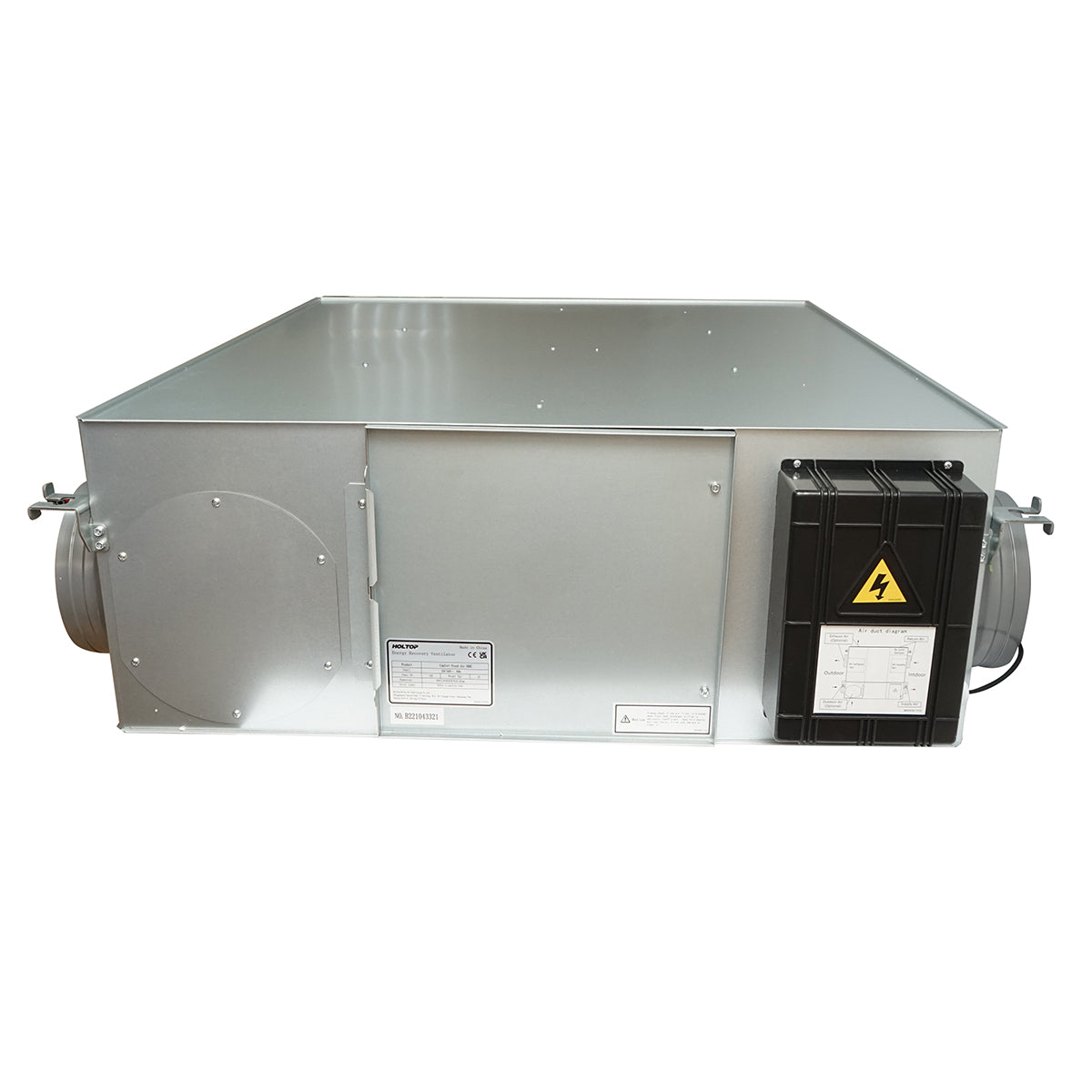Unità di ventilazione con recupero di calore, montaggio a soffitto, 500 m³/h, 165W, 220V, modello CFA500C - immagine 6