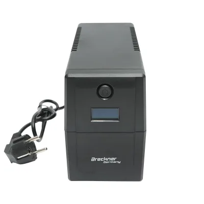 UPS 600VA / 360W con batteria 7Ah, 2 prese Schuko, LCD, USB, AVR Breckner Germany - immagine 6