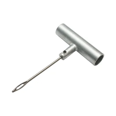 Utensile di vulcanizzazione ad ago con impugnatura a T in metallo per l'inserimento del cavo del pneumatico - immagine 4