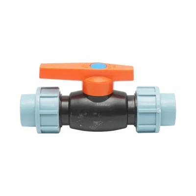 Valvola a sfera a compressione D20x20mm, PN16 bar per sistemi di irrigazione