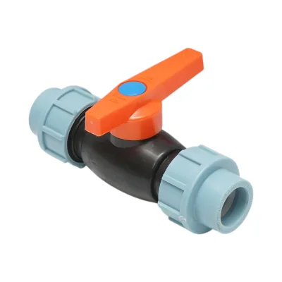 Valvola a sfera a compressione D20x20mm, PN16 bar per sistemi di irrigazione - immagine 4