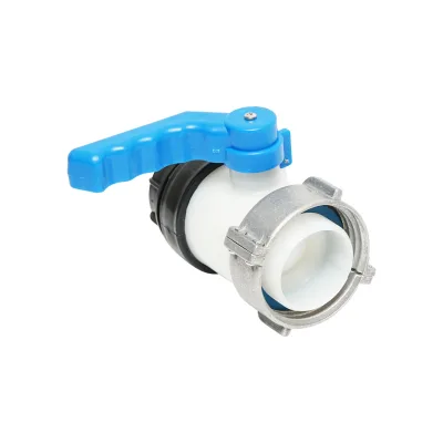 Valvola a sfera per serbatoio IBC S60x6, DN50 diametro filettatura 75 mm, guarnizione EPDM. - immagine 2