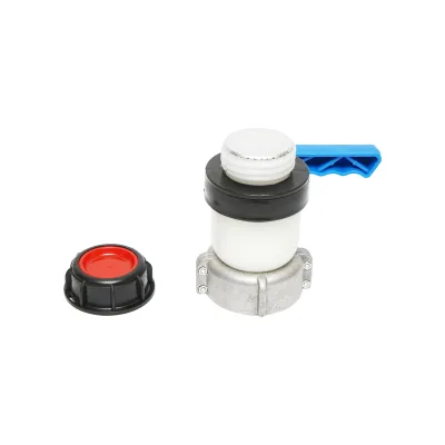 Valvola a sfera per serbatoio IBC S60x6, DN50 diametro filettatura 75 mm, guarnizione EPDM. - immagine 3