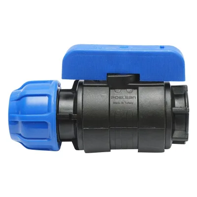 Valvola A Sfera per tubi irrigazione a goccia PN10-32mm X 1/2", Rubinetto per Tubi Nastro di irrigazione a Goccia, Valvola A Sfera per sistemi di irrigazione a goccia PN10-32mm X 1/2" - immagine 3