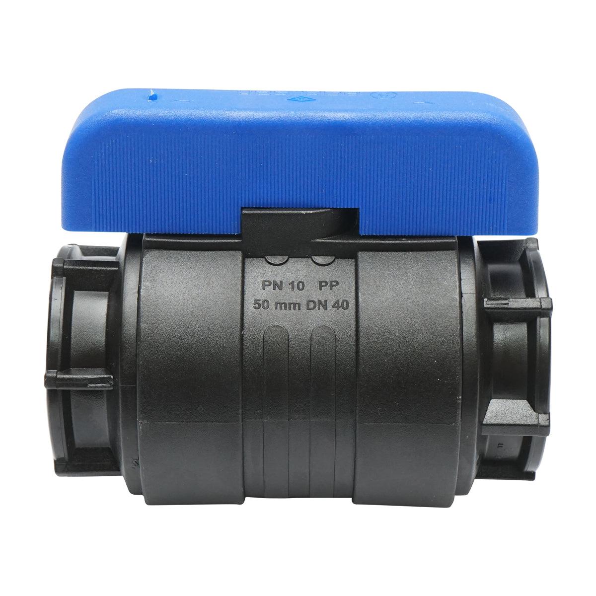Valvola A Sfera PN10 1-1/2" X 1-1/2", Rubinetto per Tubi di irrigazione a Goccia, Valvola A Sfera PN10, 1-1/2" X 1-1/2" per sistemi di irrigazione a goccia - immagine 2
