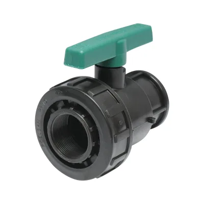 Valvola A Sfera PN10, 1-1/2" X 1-1/2" per sistemi di irrigazione a goccia, Rubinetto per Tubi di irrigazione a Goccia - immagine 3