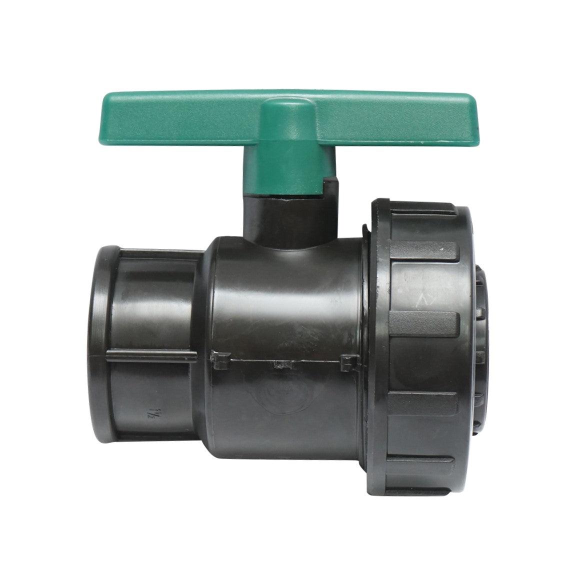 Valvola A Sfera PN10, 1-1/2" X 1-1/2" per sistemi di irrigazione a goccia, Rubinetto per Tubi di irrigazione a Goccia - immagine 4
