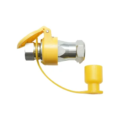 Valvola di ritegno maschio-femmina M22x22 (tappi di protezione in plastica gialla) - immagine 3