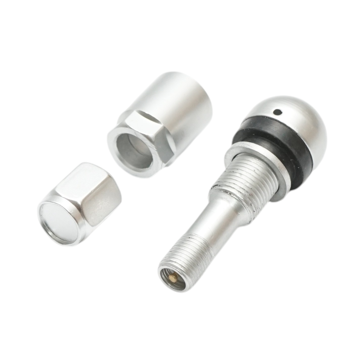 Valvola per ruota tubeless in alluminio compatibile con sensore TPMS - immagine 2